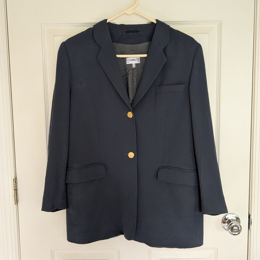 Vintage Cerrutti Club Slate Blue Blazer